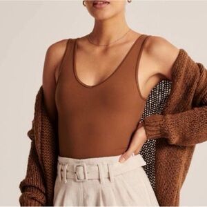 A&F Seamless V Neck Bodysuit